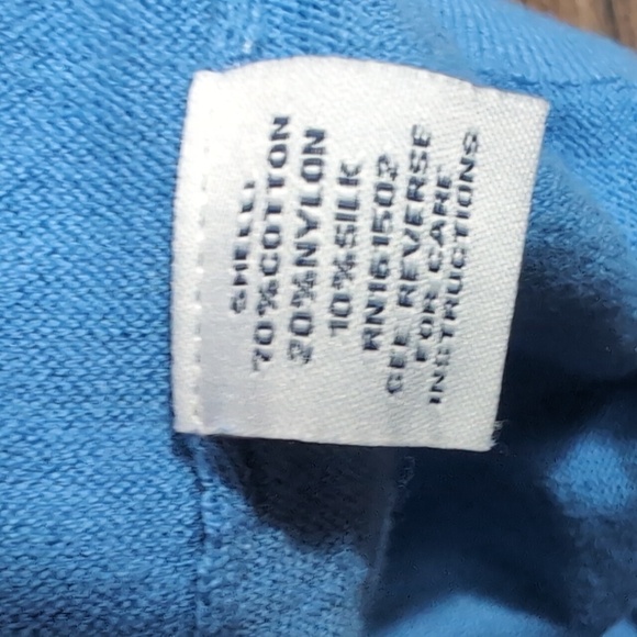 Reliance Guideboat Co Silk Blend Naval Polo Size XXL In Sky Blue - Picture 6 of 8